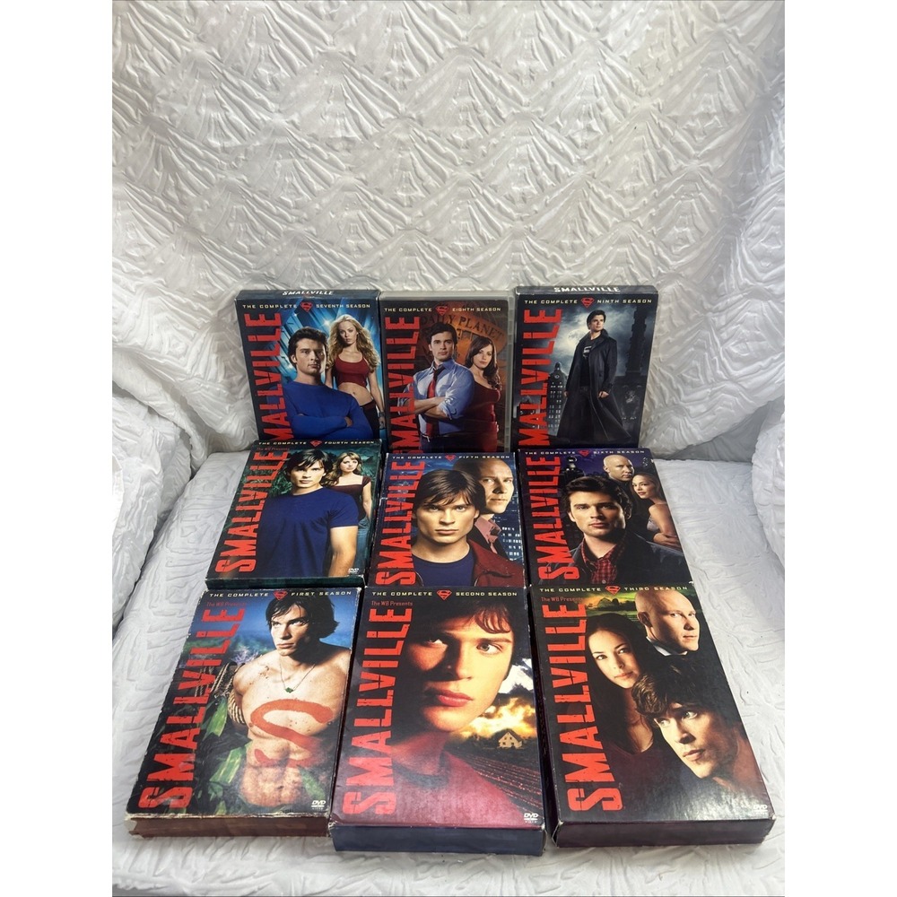 Smallville DVD Lot Seasons 1-9 Complete Series Bundle Superman DC TV Show